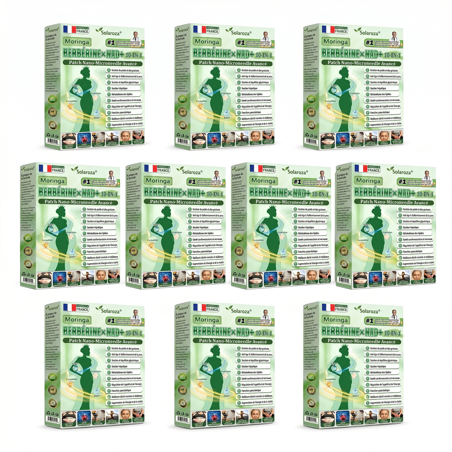 CE-zertifiziert & GMP-zertifiziert | 🧑‍⚕️🩺 Solaroza® Moringa & Berberin 10-IN-1 Fortschrittliches Nano-Mikronadelpflaster | Wissenschaftlich belegt | 10-in-1 Formel | Ergebnisse in 5 Tagen 🩺