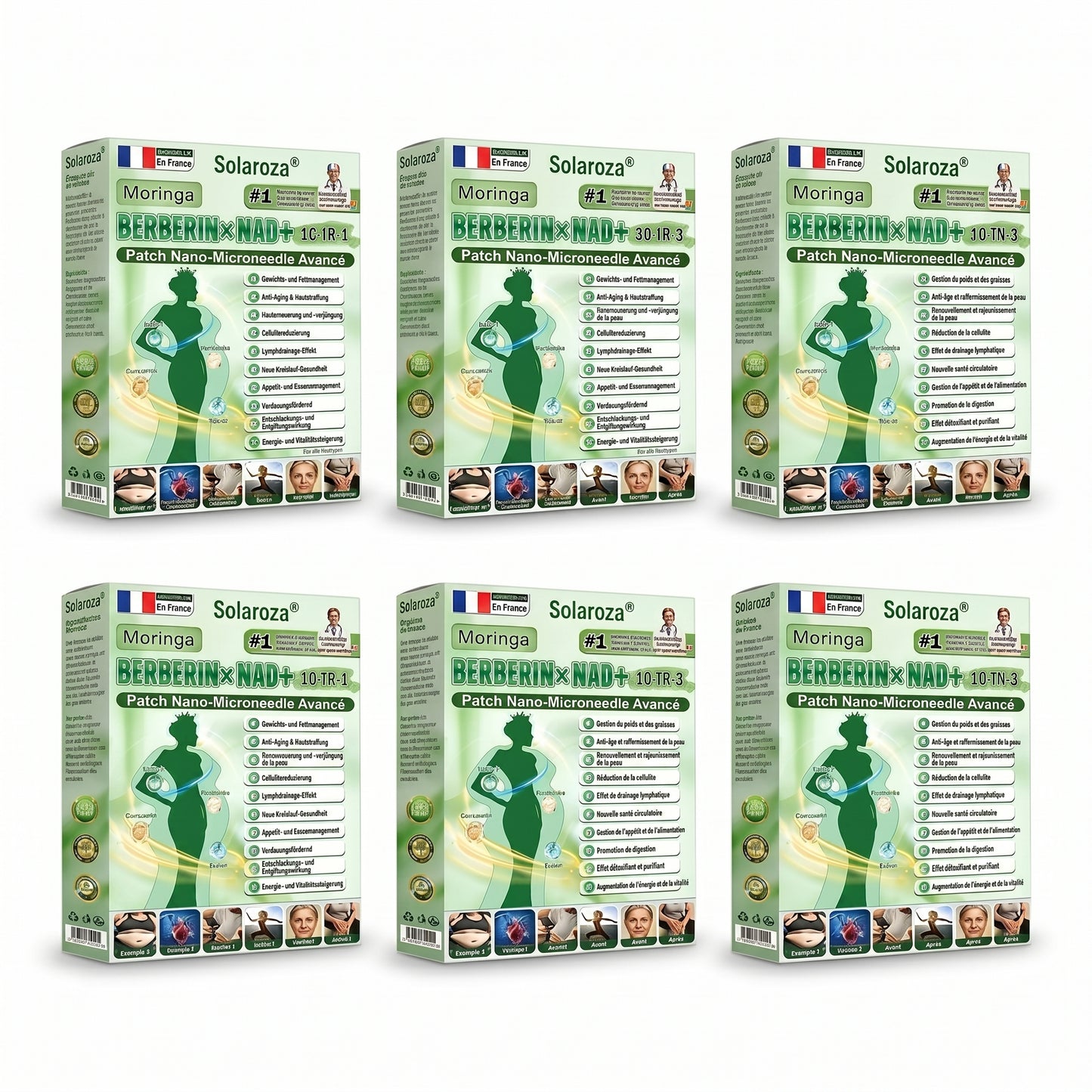 CE-zertifiziert & GMP-zertifiziert | 🧑‍⚕️🩺 Solaroza® Moringa & Berberin 10-IN-1 Fortschrittliches Nano-Mikronadelpflaster | Wissenschaftlich belegt | 10-in-1 Formel | Ergebnisse in 5 Tagen 🩺