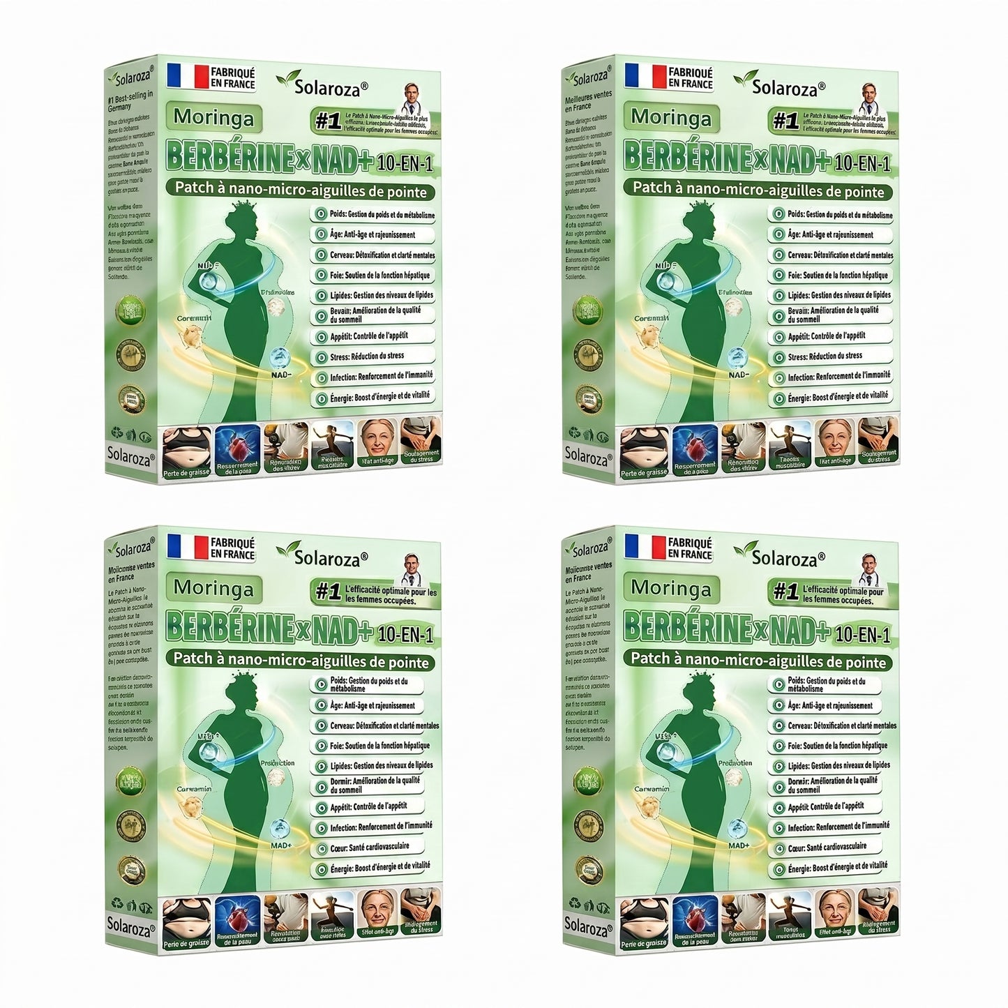 CE-zertifiziert & GMP-zertifiziert | 🧑‍⚕️🩺 Solaroza® Moringa & Berberin 10-IN-1 Fortschrittliches Nano-Mikronadelpflaster | Wissenschaftlich belegt | 10-in-1 Formel | Ergebnisse in 5 Tagen 🩺