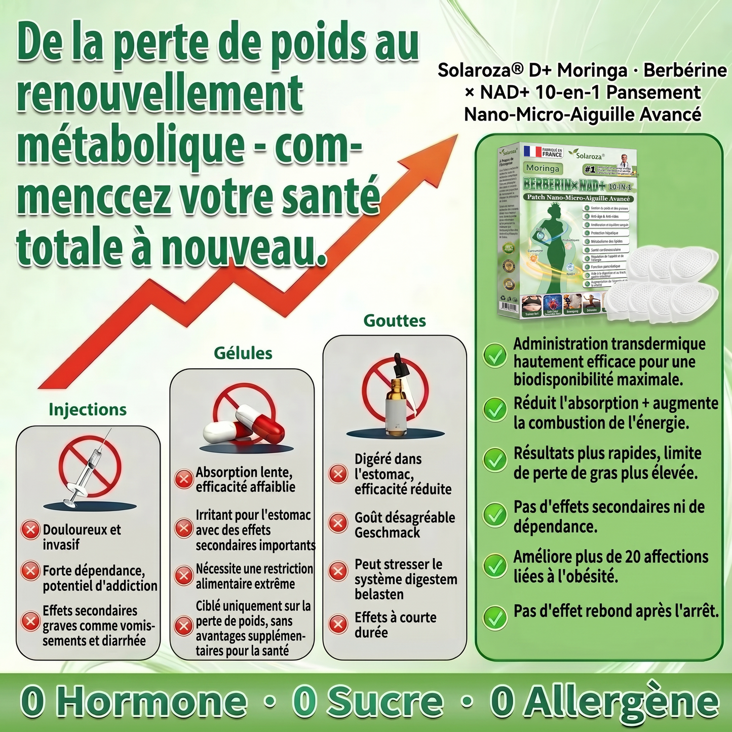 CE-zertifiziert & GMP-zertifiziert | 🧑‍⚕️🩺 Solaroza® Moringa & Berberin 10-IN-1 Fortschrittliches Nano-Mikronadelpflaster | Wissenschaftlich belegt | 10-in-1 Formel | Ergebnisse in 5 Tagen 🩺